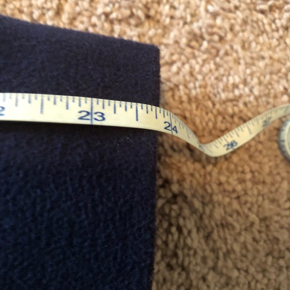 Navy blue wool lined coat - Picture 11 of 12